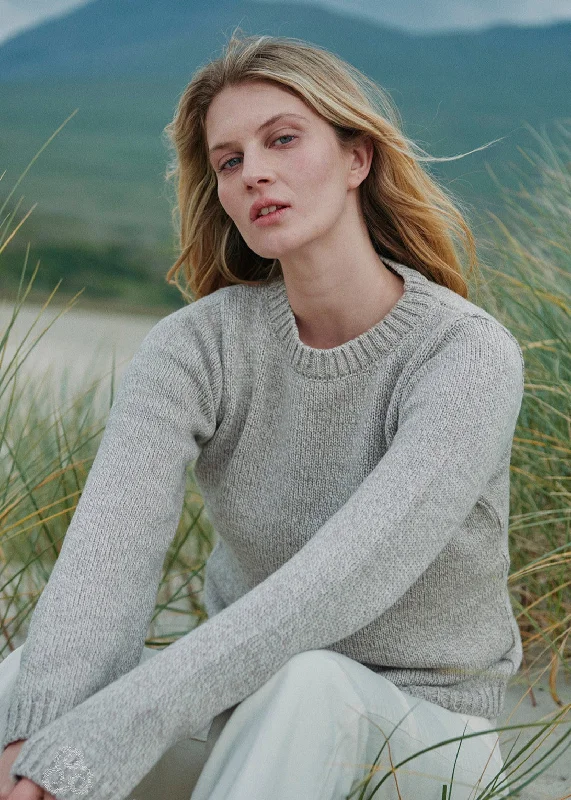 Bundle Offer Aoife Merino Wool Crewneck Sweater | Oatmeal