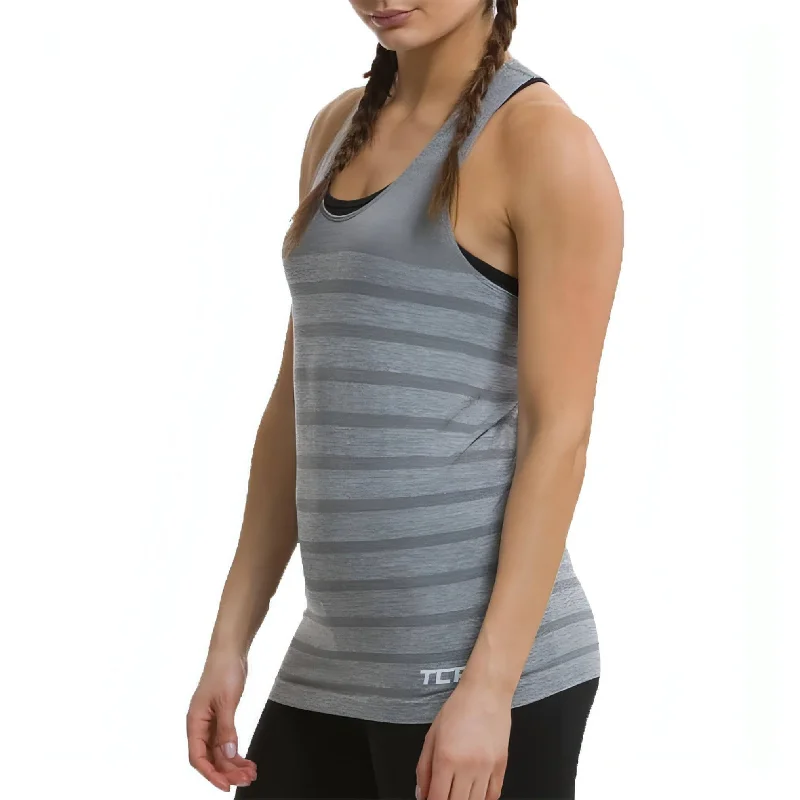 Modern Women's Clothes TCA QuickDry Superknit Womens Running Vest Tank Top - Grey