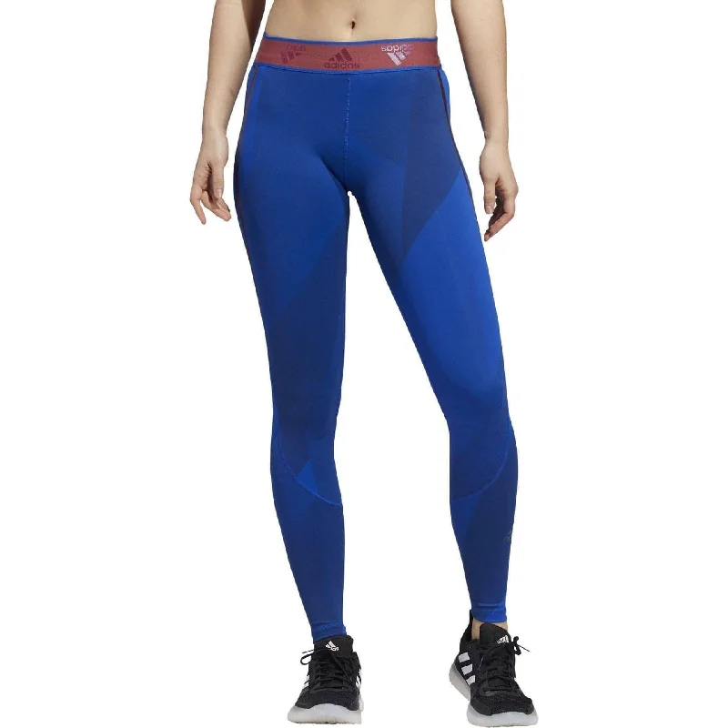 Women's Fashion Essentials adidas AlphaSkin Graphic Womens Long Training Tights - Blue