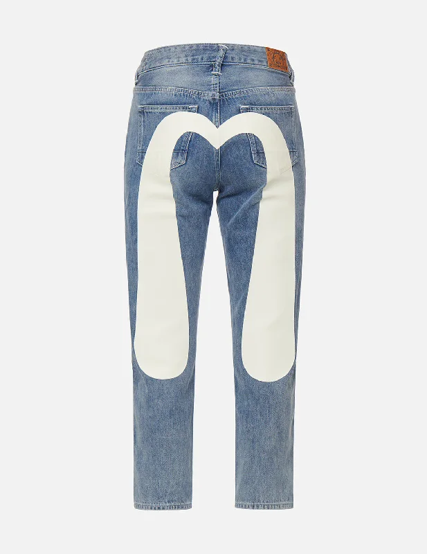 Sale On Sale Daicock Print Relax Fit Cropped Jeans