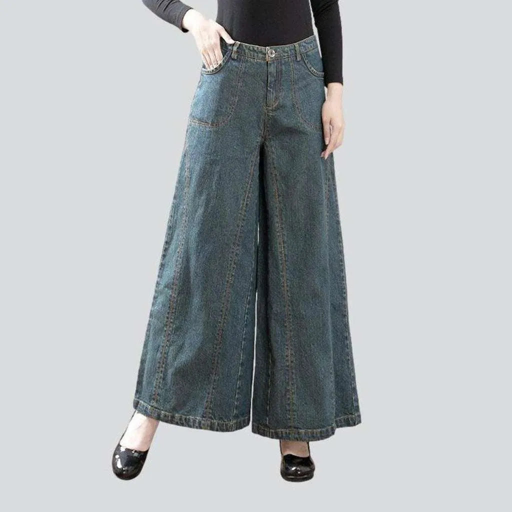 Formal Clothing For Women Vintage women's culottes jeans