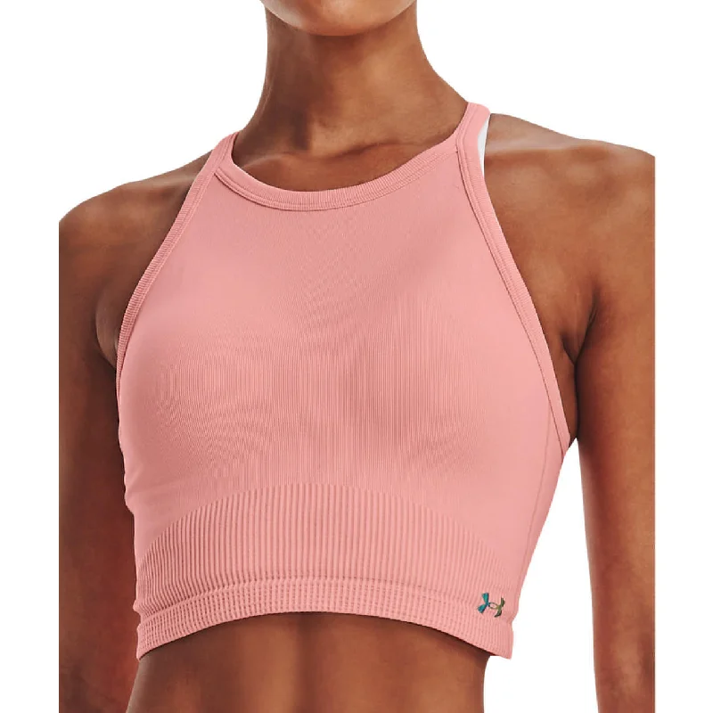 Women's Online Boutique Under Armour Rush Seamless Womens Training Crop Top - Pink