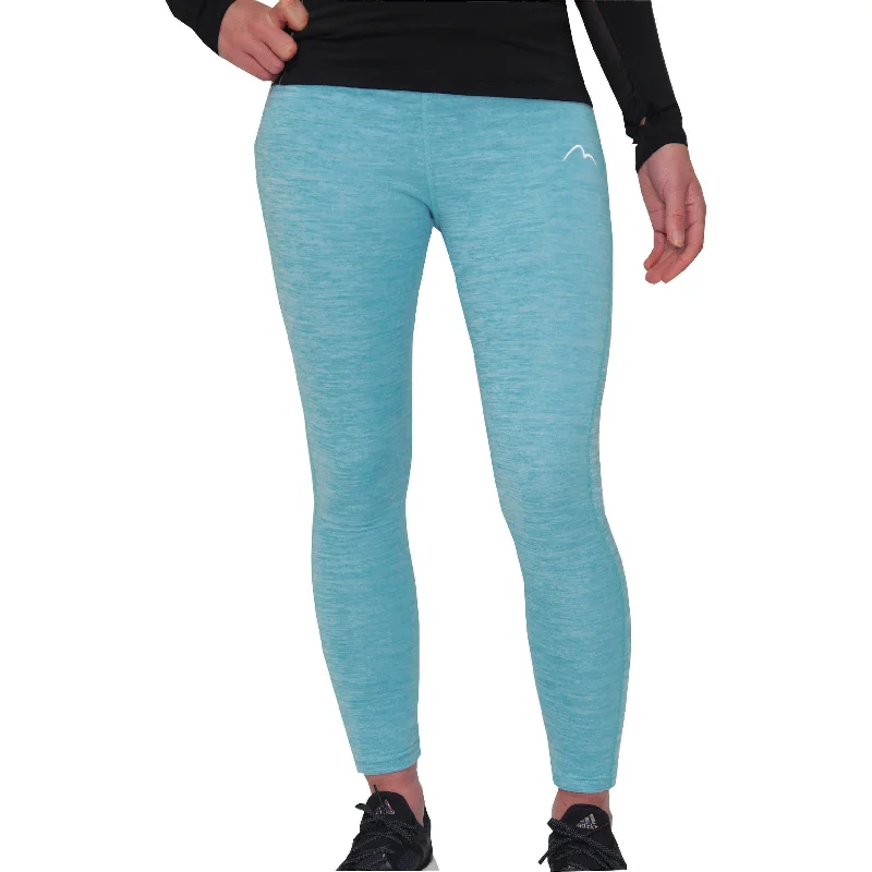 Affordable Online Boutiques More Mile Heather Womens Long Running Tights - Blue