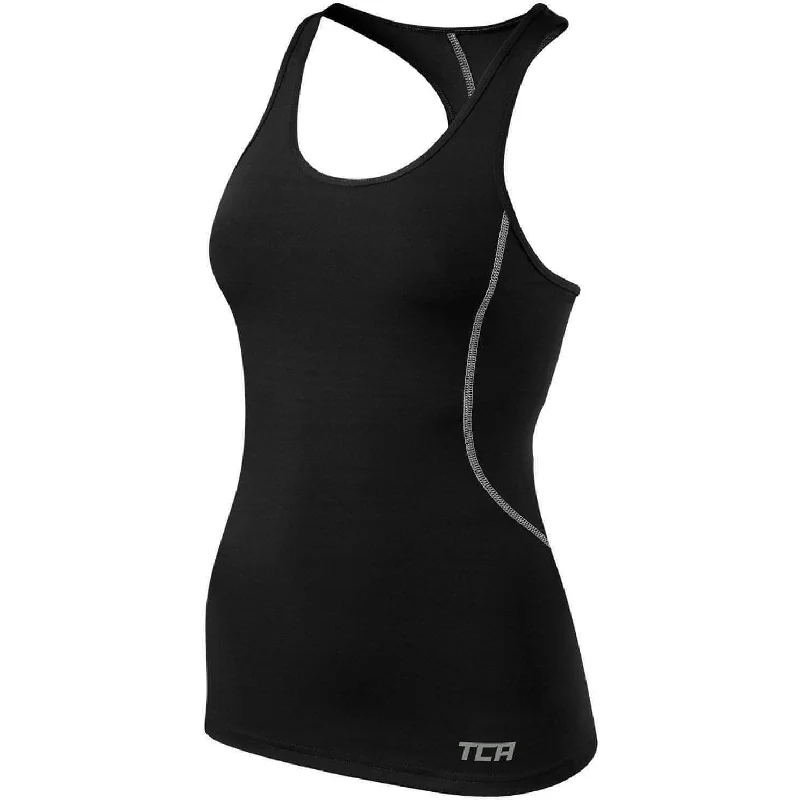 Affordable Trendy Clothes For Women TCA Pro Performance Womens Running Vest Tank Top - Black