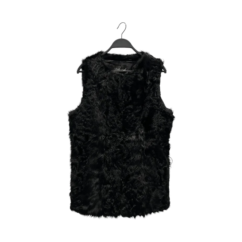 Stylish Women's Garments For Holidays Belle Fare/Vest/M/Fur/BLK/